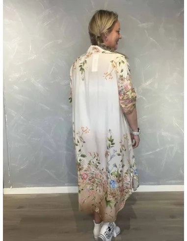 Bagside af sand/beige kjole til kvinder – TIPPY