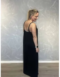 Sort kjole med guldspændestrop til kvinder – Tippy Italian Select 2