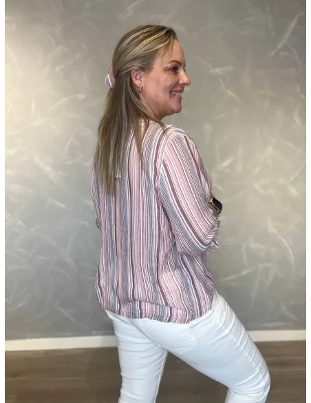 Bagside af rosa skjorte til kvinder – TIPPY