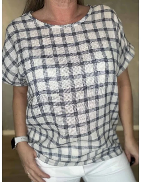 Ternet vævet detalje på bluse – TIPPY