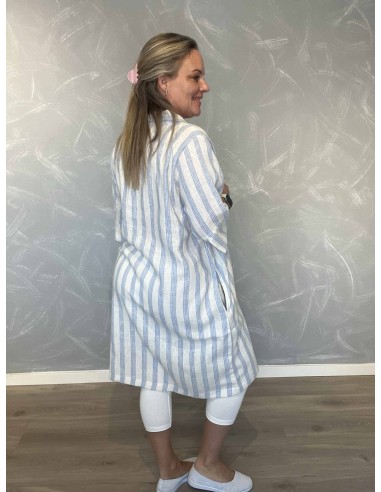 Bagside af sand/sky tunika til kvinder – TIPPY