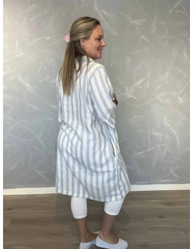 Bagside af sand/sky tunika til kvinder – TIPPY