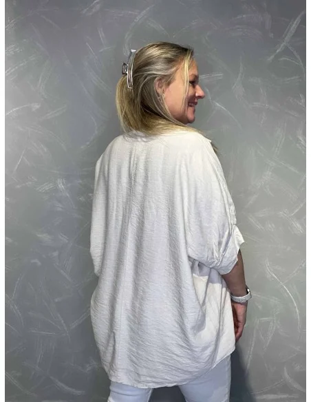 Bagside af sand bluse til kvinder – TIPPY