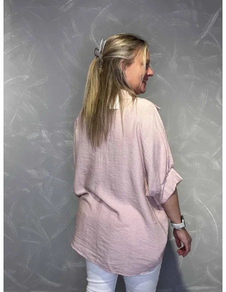 Bagside af rosa bluse til kvinder – TIPPY