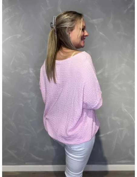 Bagside af rosa bluse til kvinder – TIPPY