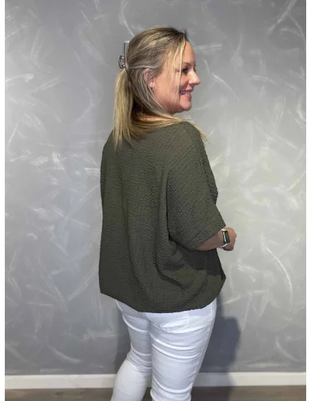 Bagside af army bluse til kvinder – TIPPY