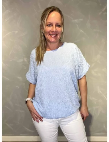 Struktur på sky bluse – TIPPY