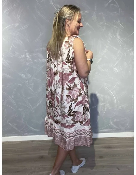 Bagside af rosa kjole til kvinder – TIPPY