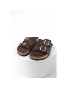 Brun sandaler med spænder til kvinder – TIPPY Vanting