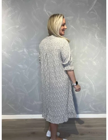 Bagside af grå kjole til kvinder – TIPPY