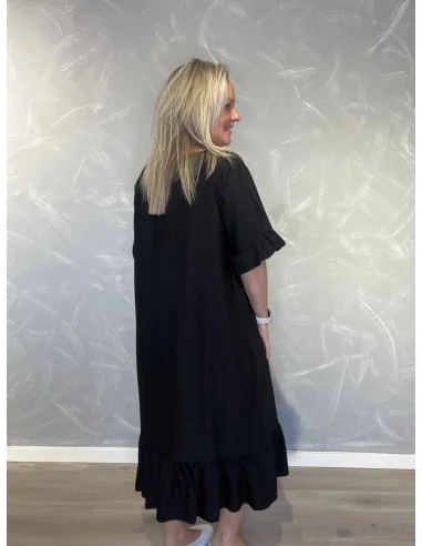 Bagside af sort kjole til kvinder – TIPPY