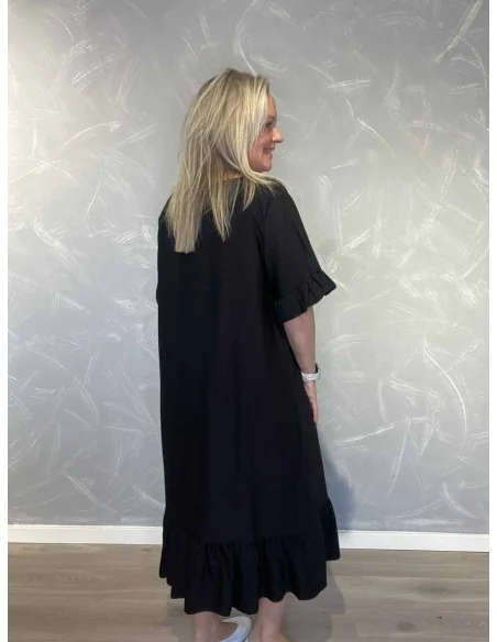 Bagside af sort kjole til kvinder – TIPPY