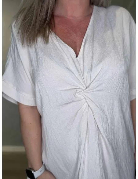 Knude på maven på sand kjole – TIPPY