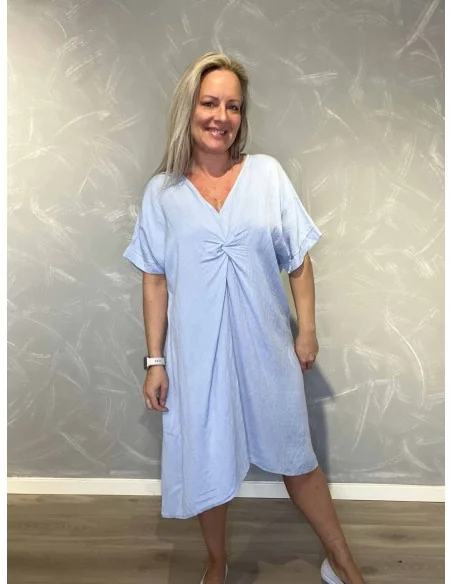 Sky kjole med knude til kvinder – TIPPY Collection