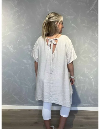 Bagside af sand tunika til kvinder – TIPPY