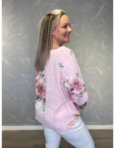 Bagside af rosa bluse til kvinder – TIPPY