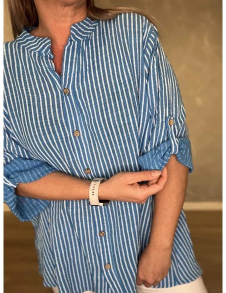 Nærbillede af striber på skjorte – TIPPY