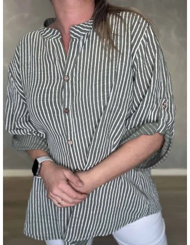 Nærbillede af striber på skjorte – TIPPY