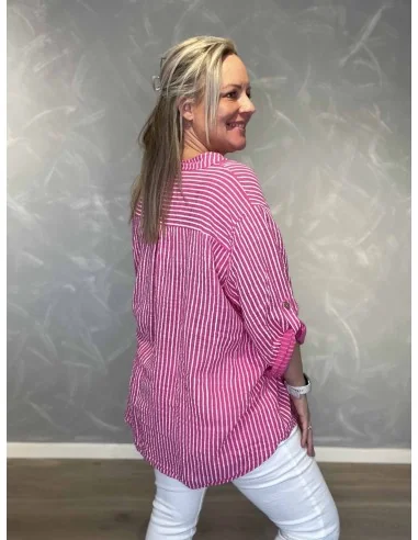 Bagside af pink skjorte til kvinder – TIPPY