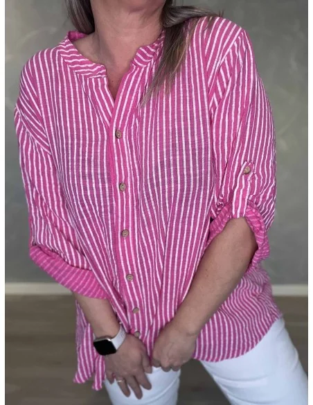 Nærbillede af striber på skjorte – TIPPY