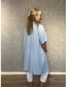 Sky tunika med krave og lomme til kvinder – Design by TIPPY 2