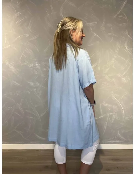 Bagside af sky tunika til kvinder – TIPPY