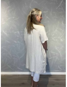Sand tunika med krave og lomme til kvinder – Design by TIPPY 2