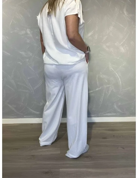 Bagside af hvid bukser til kvinder – TIPPY