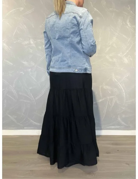 Bagside af sort nederdel til kvinder – TIPPY