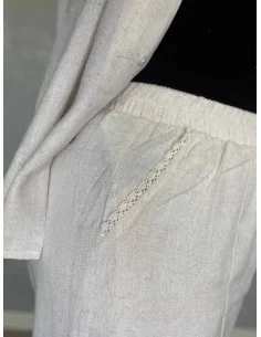 Sand bukser 7/8 med broderi til kvinder – Design by TIPPY 2