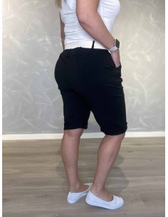 Sort shorts med bælte til kvinder – TIPPY Italian Select 2