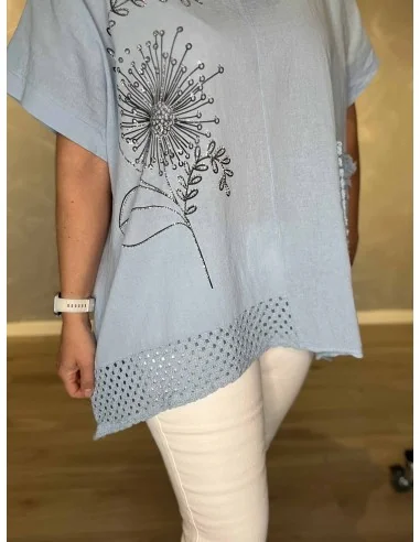 Similisten blomst på tunika – TIPPY