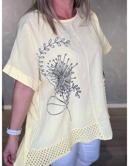Similisten blomst på tunika – TIPPY