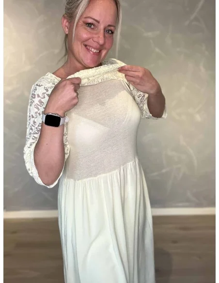 Gul kjole med stjerne blonde og underkjole til kvinder – TIPPY Italian Select