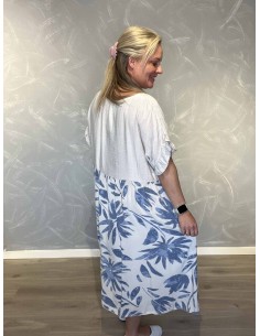 Sand 2 delt maxi kjole med blomsterprint til kvinder – TIPPY Collection 2