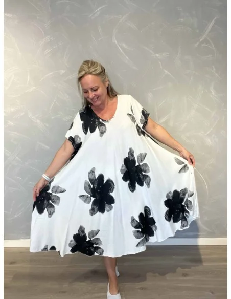 Blomsterprint på kjole – TIPPY