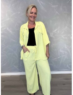 Sæt stribet komfort | Jeans blå | TIPPY