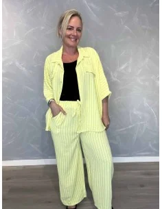 Sæt stribet komfort | Jeans blå | TIPPY