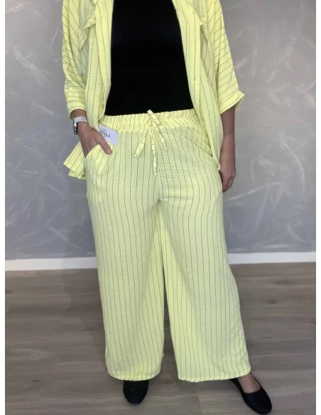Sæt stribet komfort | Jeans blå | TIPPY