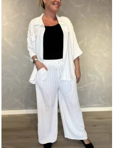 Sæt stribet komfort | Jeans blå | TIPPY