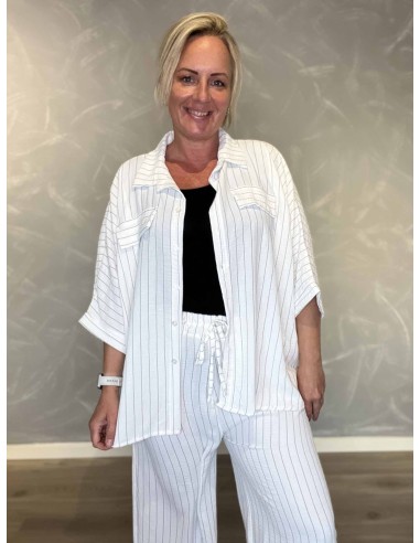 Sæt stribet komfort | Jeans blå | TIPPY
