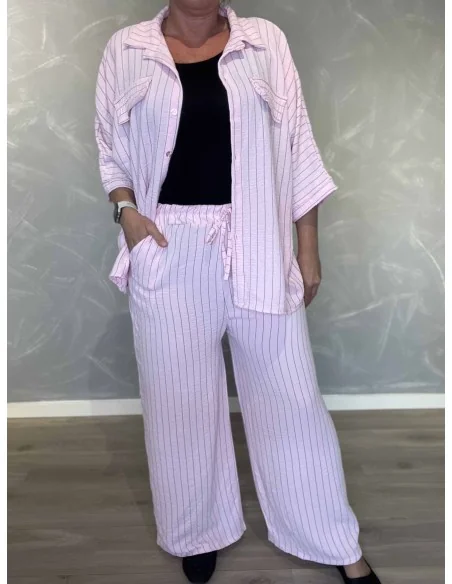 Sæt stribet komfort | Jeans blå | TIPPY