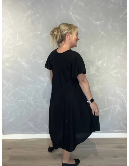 Bagside af sort kjole til kvinder – TIPPY