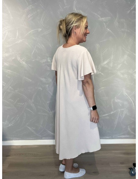 Bagside af sand kjole til kvinder – TIPPY