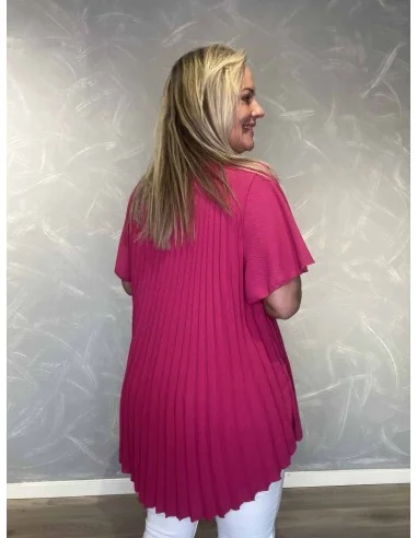 Bagside af pink  bluse til kvinder – TIPPY