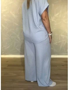 Bluse og bukser sæt | Beige struktur | TIPPY 2