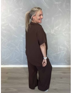 Brunt sæt med tørklæde til kvinder – TIPPY Collection 2