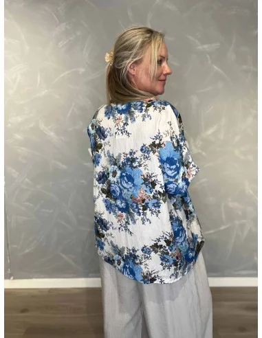 Bagside af sky bluse til kvinder – TIPPY