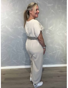Sand buksedragt i polyester med vide ben – Tippy Collection TIPPY 2