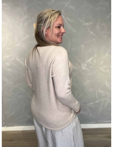 Bagside af beige sommerstrik til kvinder – TIPPY